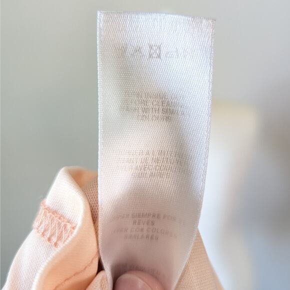 ASOS Maternity Blush Pink Midi Sleeveless Pleated Overlay Formal Dress Size 8 - Picture 8 of 9